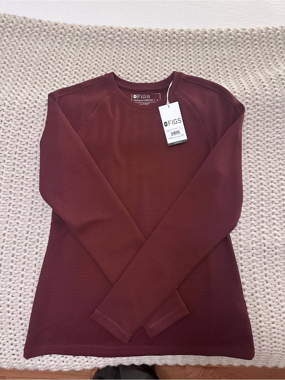 Figs waffle knit underscrub